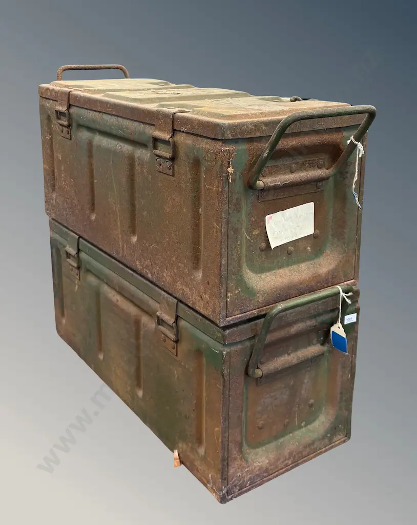 Two Metal Ammunition Chests Image 1++