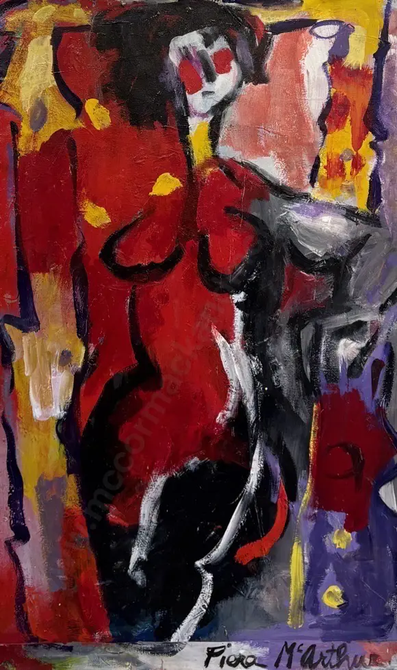 Piera McArthur - Portrait of a Painter, 1999, acrylic on canvas, 1220x760mm Image 1++