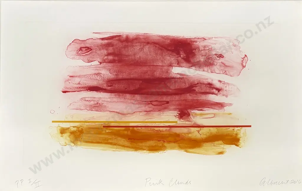 Gretchen Albrecht - Pink Clouds, 2016,  PP I/II, 600x920mm Image 1++