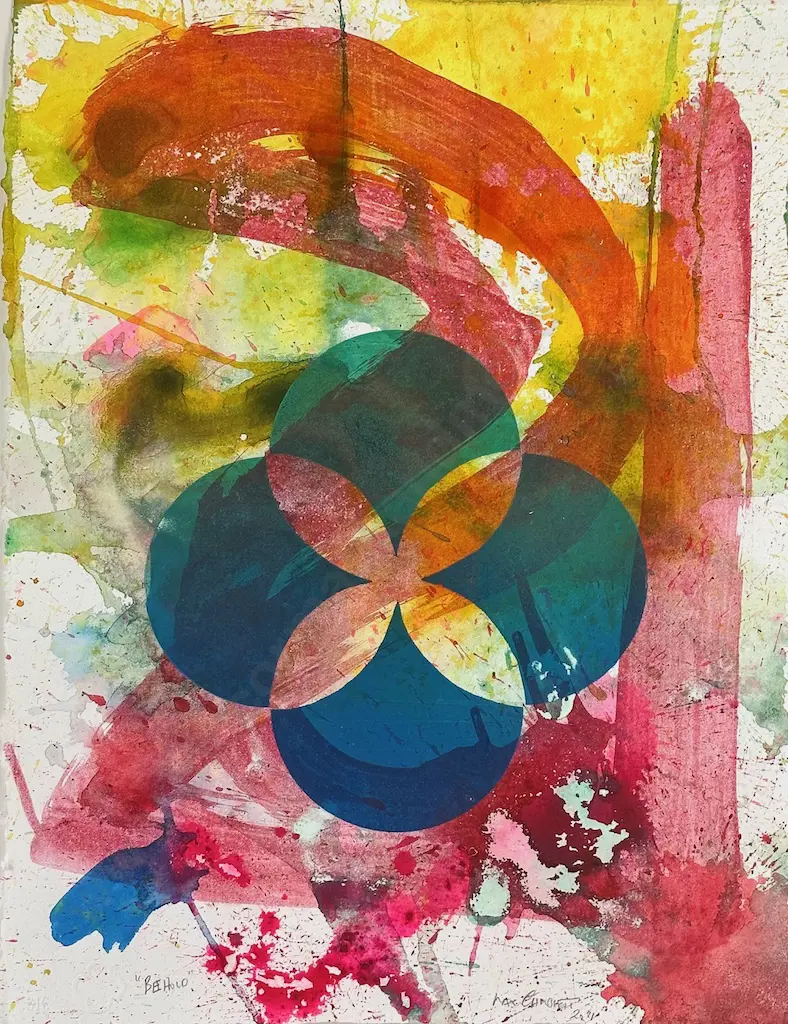 Max Gimblet - Behold, mixed media on paper, 620x475mm Image 1++