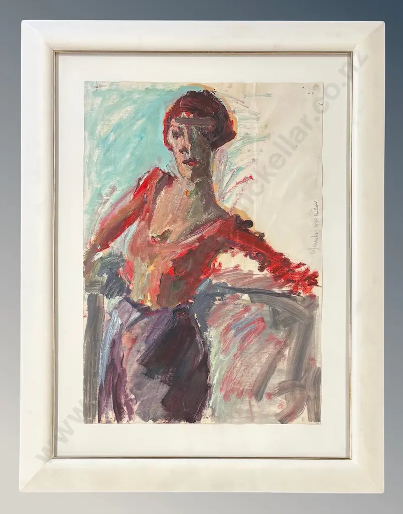 Alan Pearson - Portrait Jennifer, 1995, mixed media on paper, 915x645mm Image 1++
