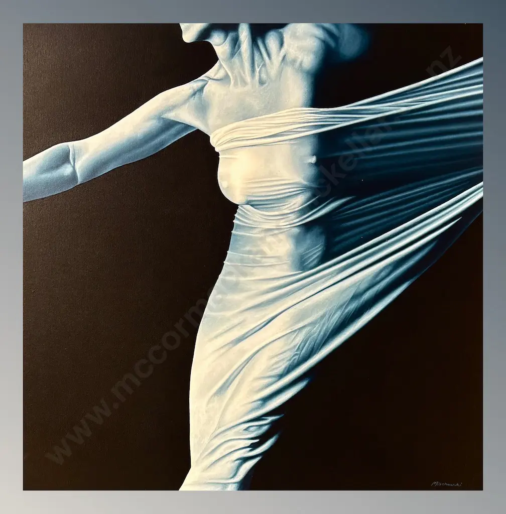 Michael Mischewski - La Femme Indigo, 2001, oil on canvas, 760x760mm Image 1++