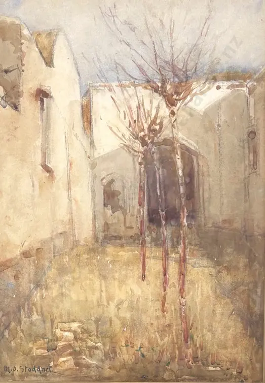 MO Stoddart - Covent Gateway, Capri, watercolour on paper, 350x240mm Image 1++