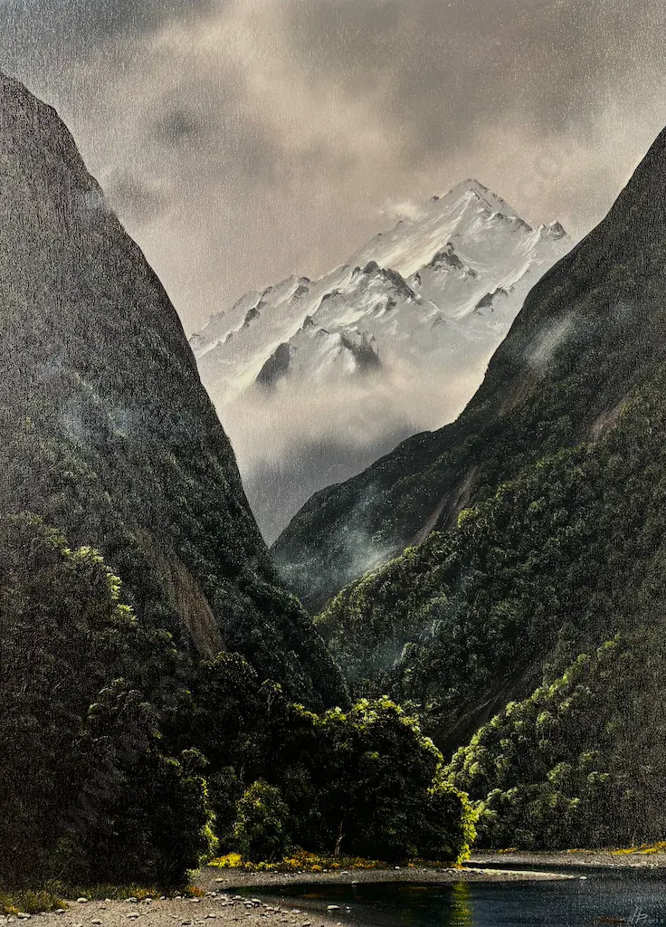 Nathanael Provis - Arthurs Pass Moonlight, 2007, oil on canvas, 765x555mm Image 1++