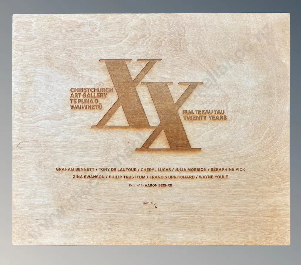 Christchurch Art Gallery Commerating 20 Years Presentation Box, 5/6, artists included listed below Image 1++