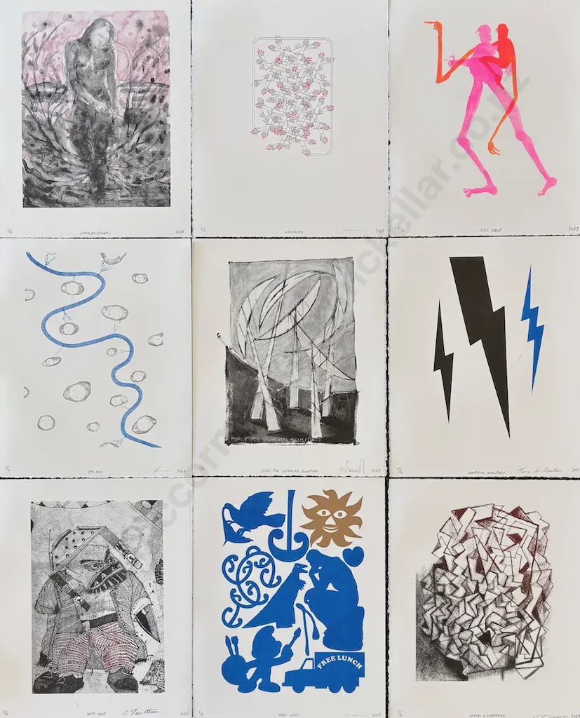 Christchurch Art Gallery Commerating 20 Years Presentation Box, 5/6, artists included listed below Image 1++