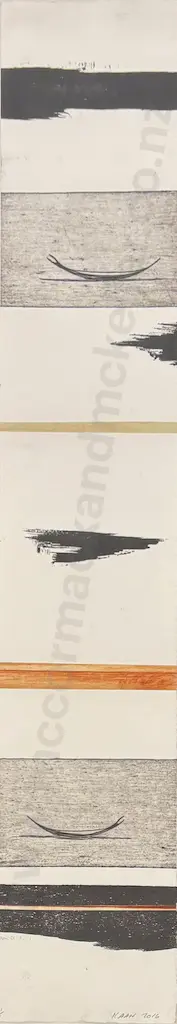 Simon Kaan - Untitled, 2016, intaglio print on paper, 705x130mm Image 1++