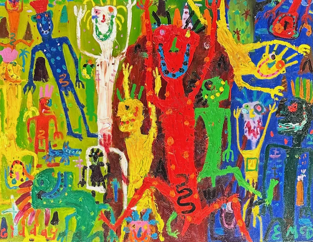 Ewan McDougall - Gidday, 2014, oil on canvas, 560x710mm Image 1++