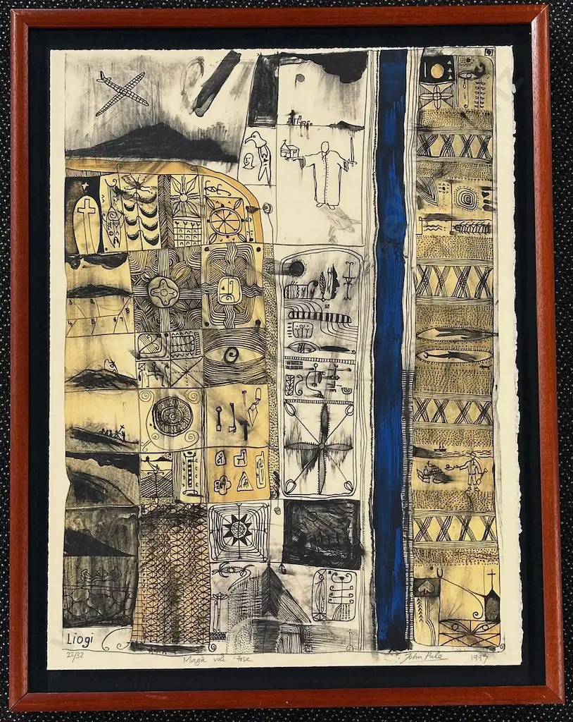 John Pule - Maga Vai Tose, 1997, 22/32 lithograph on paper, 750x560mm Image 1++