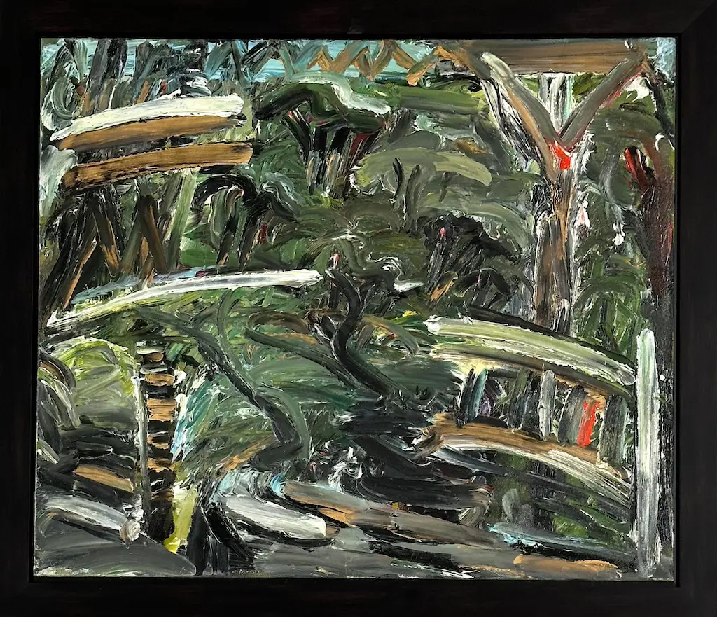 Alan Pearson - Bush Symphony, 10 Mile, West Coast, oil on canvas, 520x610mm Image 1++