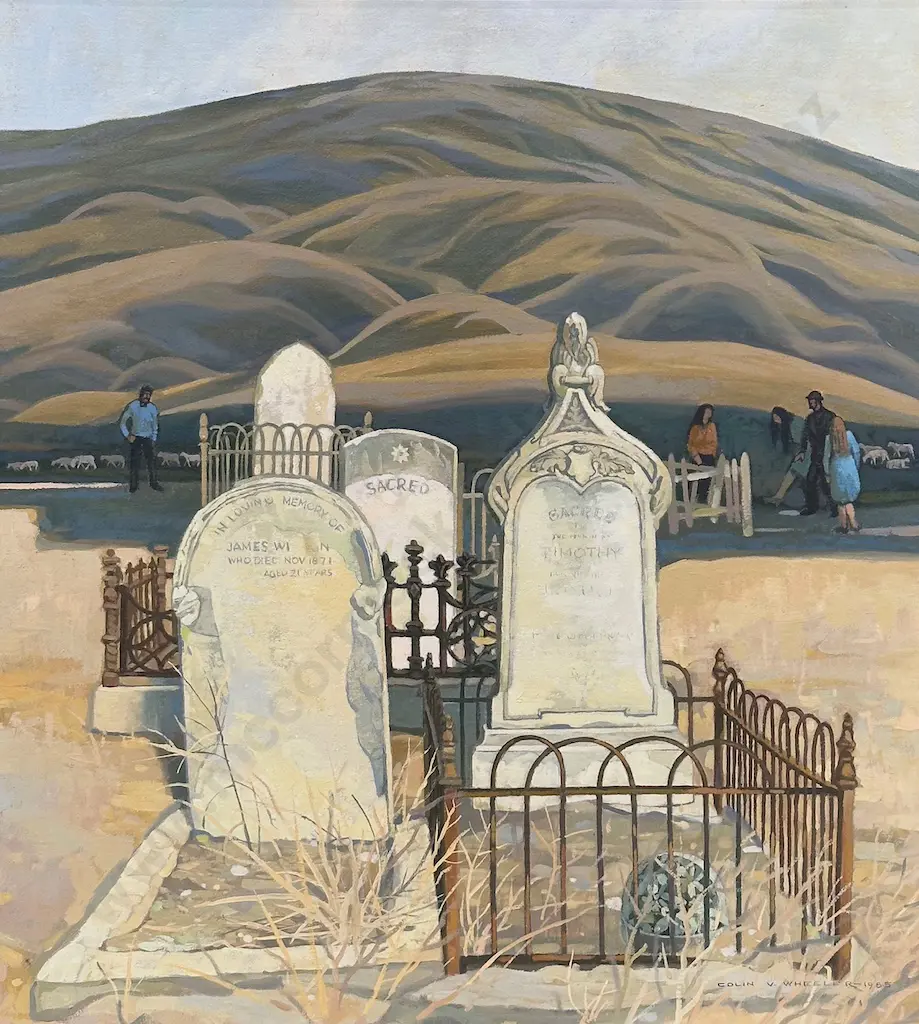 Colin Wheeler - Cromwell Hills, oil on board, 600x545mm Image 1++