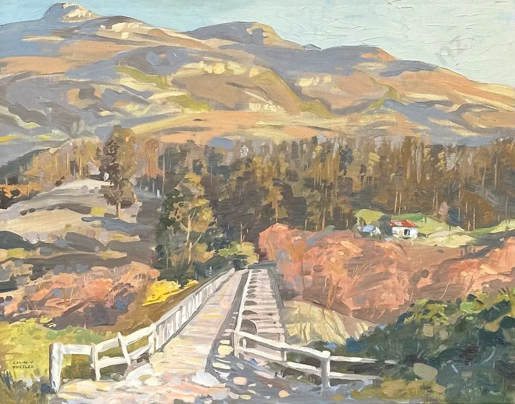 Colin Wheeler - Kawarau River, Wakatipu, oil on board, 395x495mm Image 1++