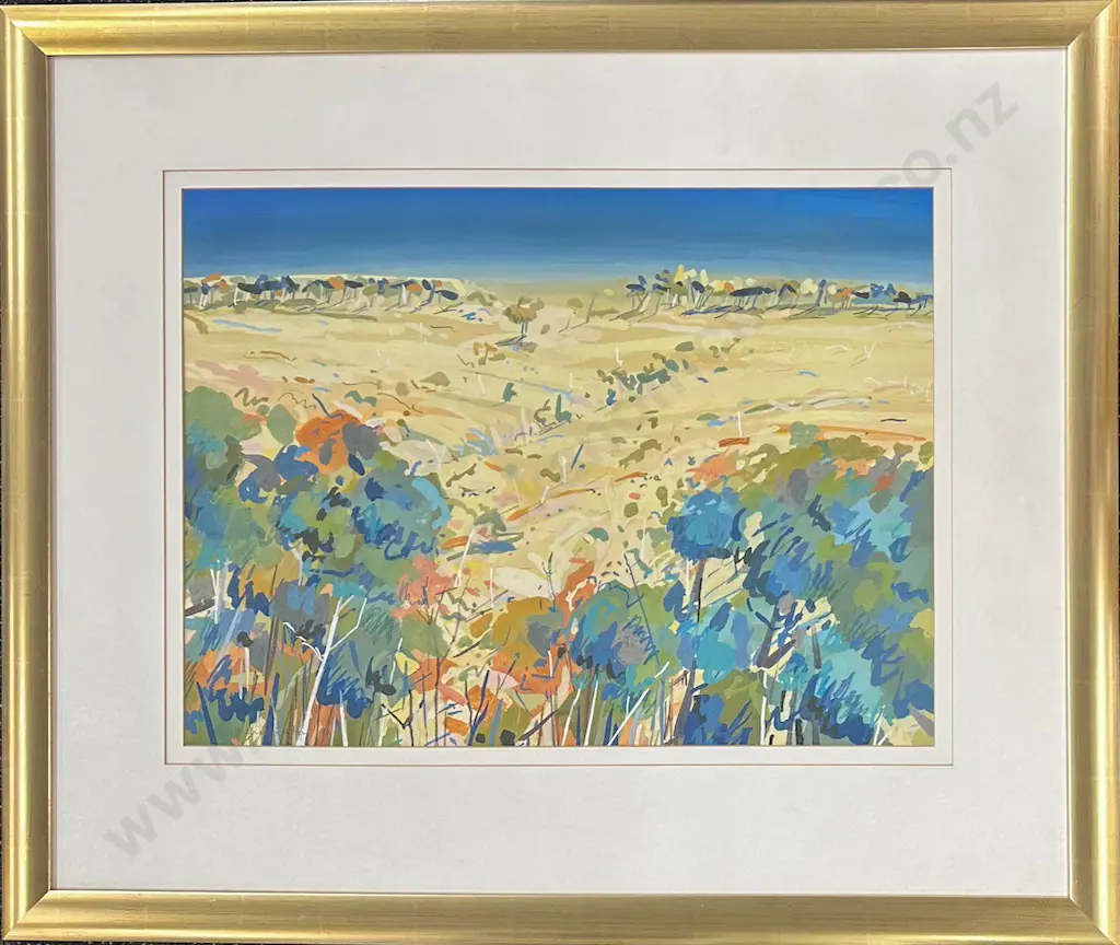 Michael Eaton - High Summer Country Series No.6, gouache on paper, 470x630mm Image 1++