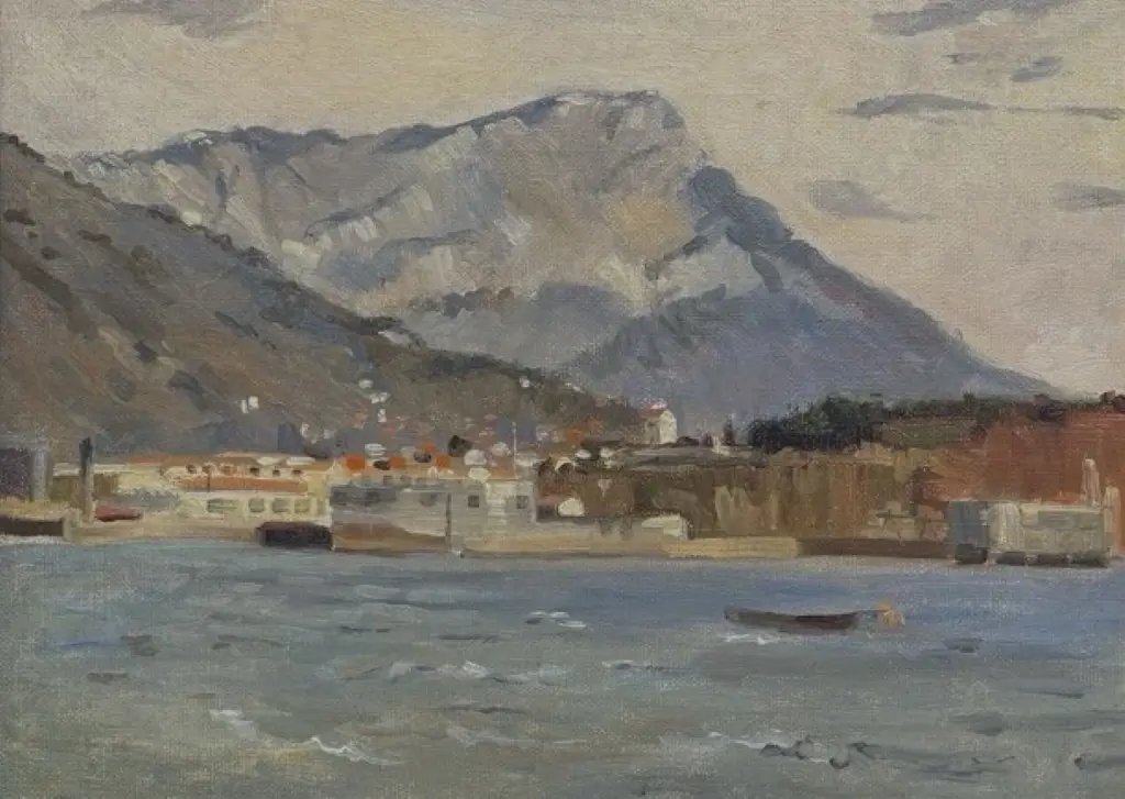 Cecil Kelly - Coastal Europe, oil on canvas, 250x330mm Image 1++