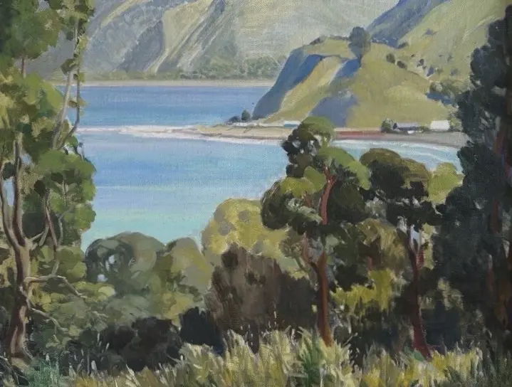 Rata Lovell-Smith - Kaikoura, oil on board, 340x445mm Image 1++