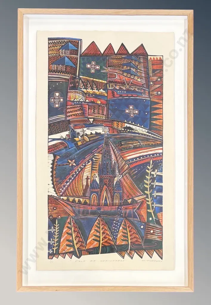 Michel Tuffery - Fale Sa Christ Keke, 1/1 monoprint on paper, 830x470mm Image 1++