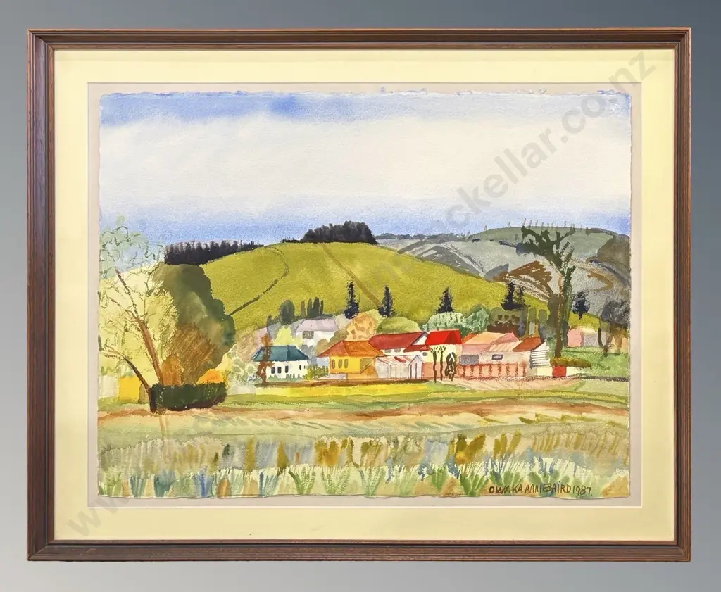 Annie Baird - Owaka, 1987, watercolour on paper, 585x755mm Image 1++