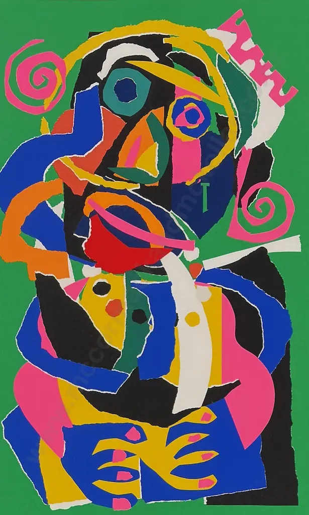 Simon Ogden - Mama Tembus, 1982, screenprint on paper, 12/20, 640x400mm Image 1++