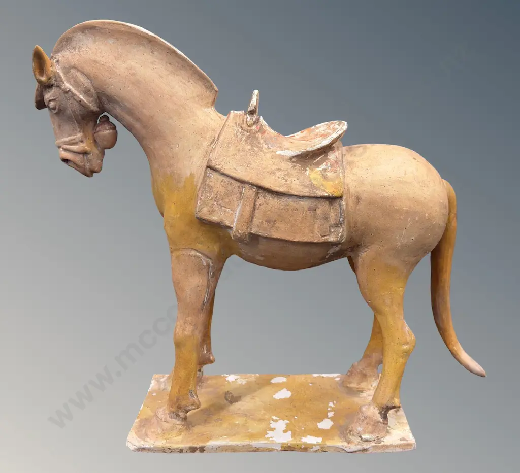 Unknown - Tang Dynasty Style Replica Horse, ceramic, 380x320x80mm Image 1++