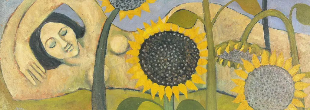 Lynn Zylstra - Repose No. 1, oil on board, 450x1220mm Image 1++