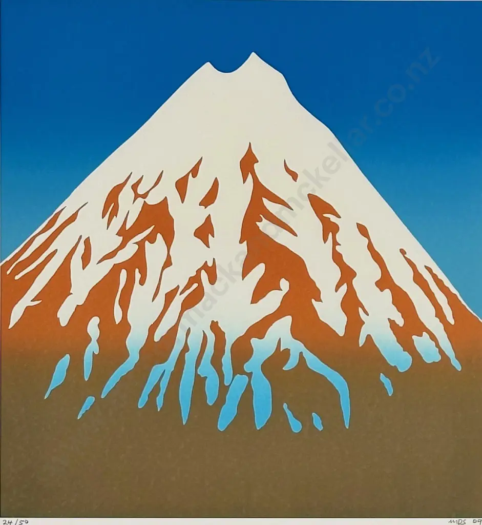 Michael Smither-Taranaki Springtime, 2009, screenprint on paper 24/50, 755 x 560mm Image 1++