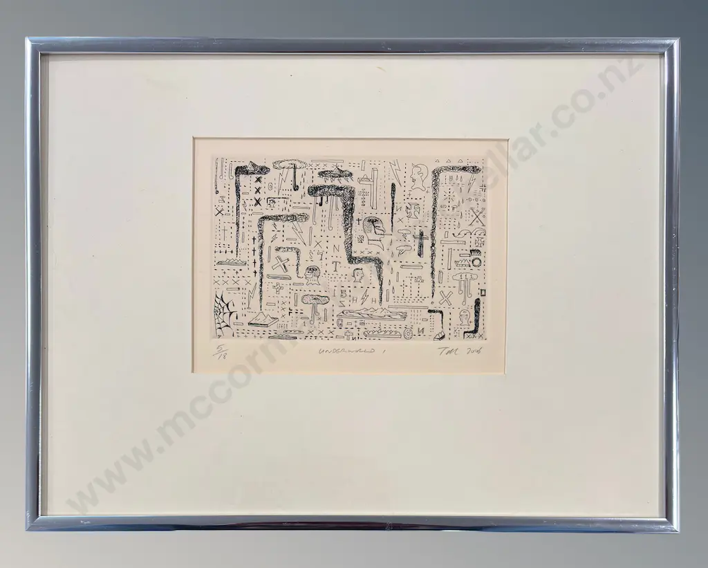 Tony de Lautour - Underworld I, 2006, etching 5/18, 145x200mm Image 1++