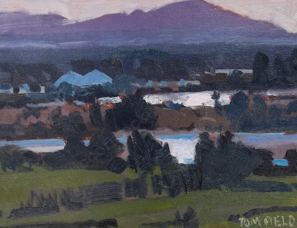 Tom Field - From The Hill, oil on board, 480x610mm Image 1++