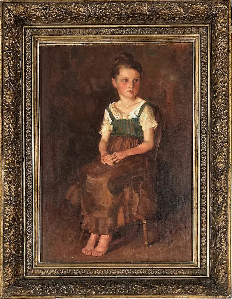 Evelyn Page (nee Polson) - When Karen Saw the Fairies, oil, 610x430mm Image 1++