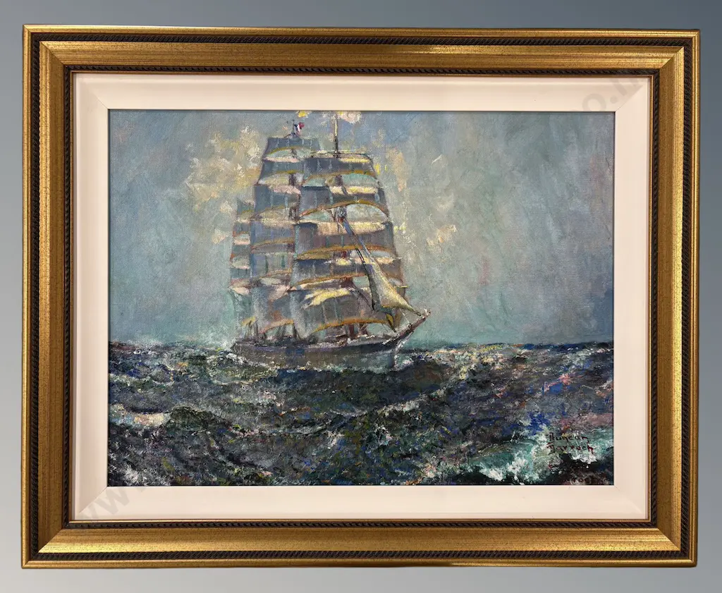 Duncan Darroch - The Tall Ship, oil on board, 430x580mm Image 1++
