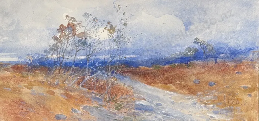 Isabel Field - Road Through a Landscape, 1898, watercolour on paper, 230x490mm Image 1++