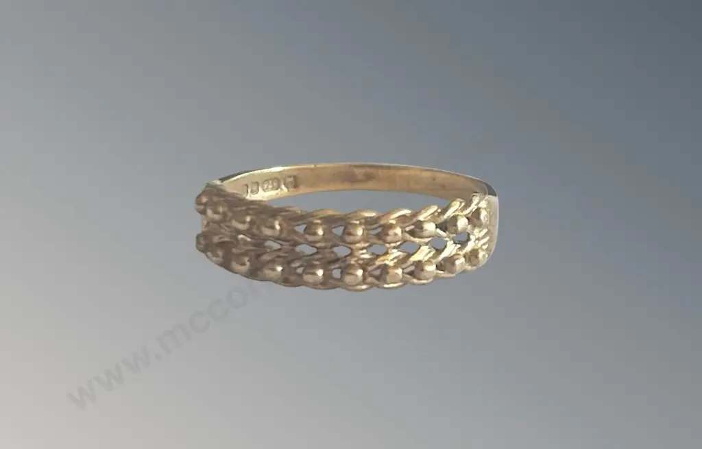 9ct Gold Dress Ring, M/N, TW2.0gms Image 1++