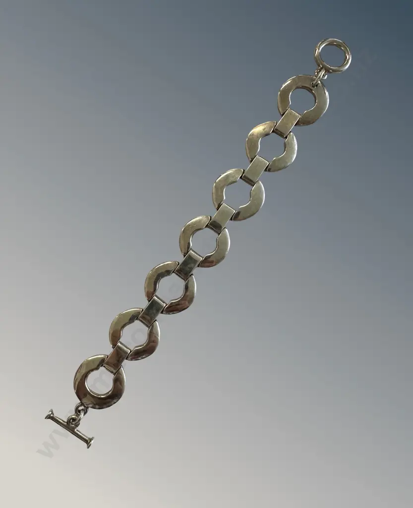 Sterling Silver Bracelet, L20.5cm, TW51gms Image 1++