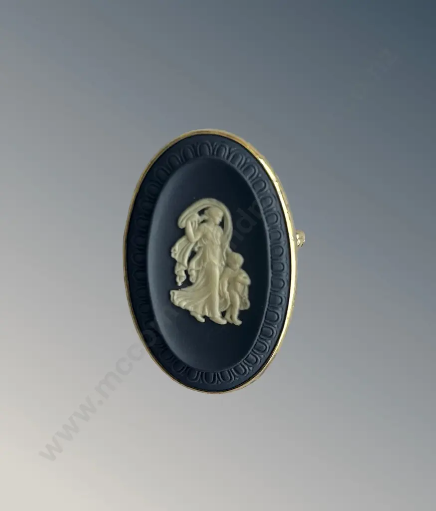 Gold Plated Cameo Brooch, L4cm Image 1++