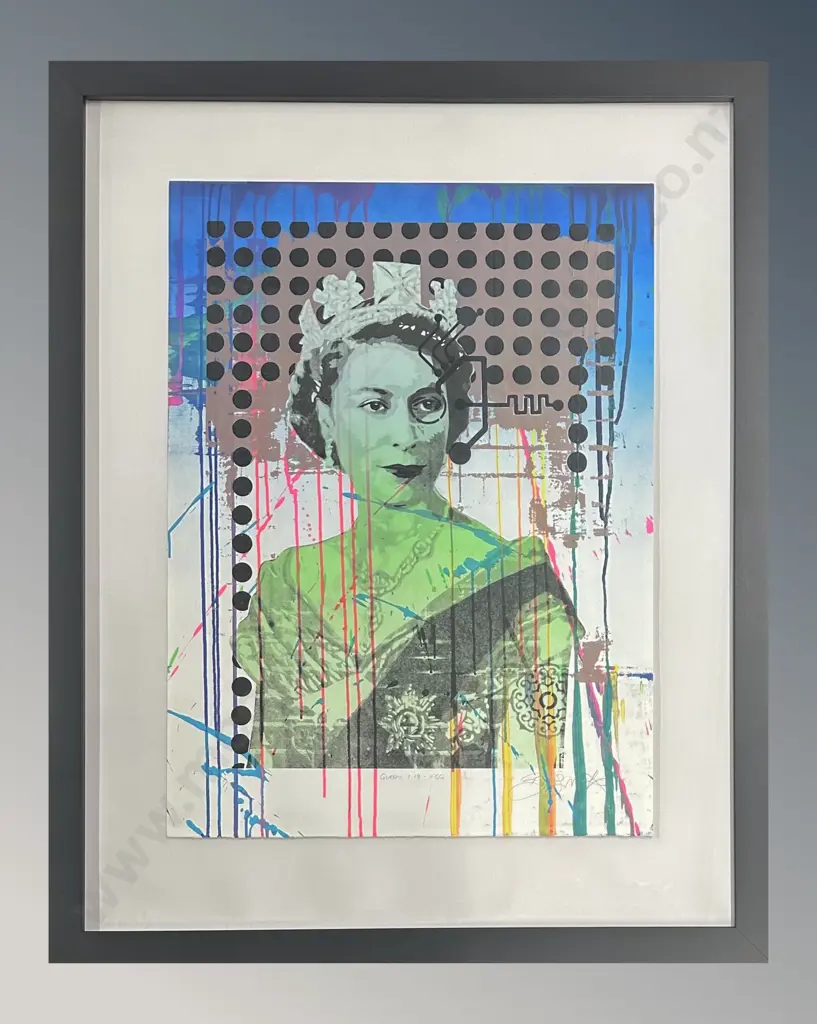 Brad Novak - Queen 1.19-FGQ, acrylic spray paint and ink on paper, 755 x 560mm Image 1++