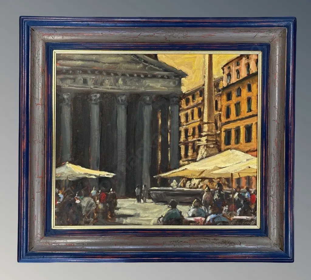 Philip Beadle - Partheon Rome, 1999, oil on board, 480x560mm Image 1++