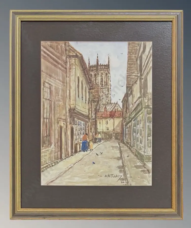 Blythe Fletcher - The Shambles, York, watercolour on paper, 440x340mm Image 1++