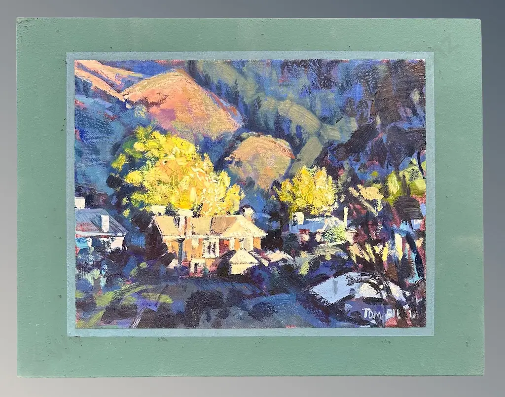 Tom Field - Evening in Nelson, oil, 300x390mm Image 1++
