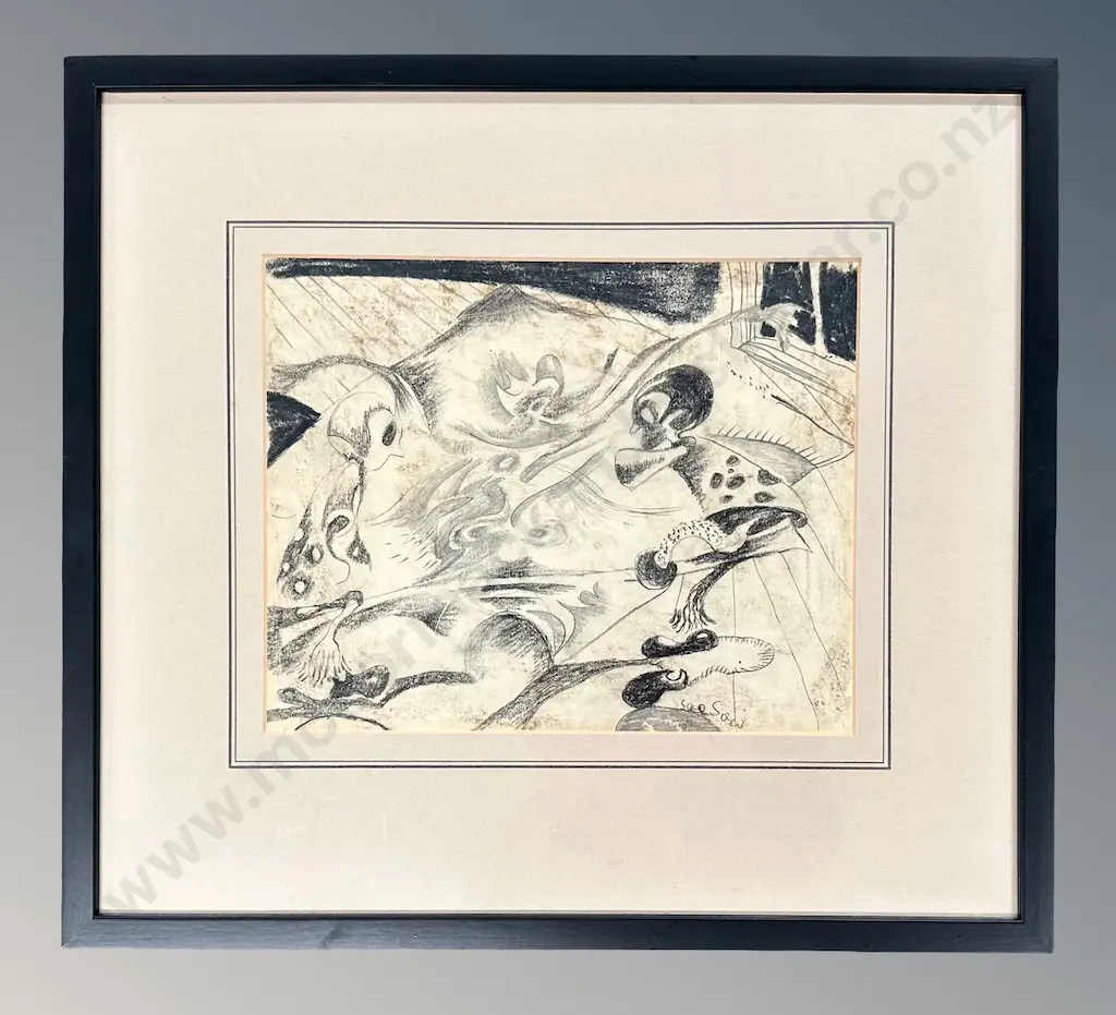 Philip Clairmont - Seesaw, graphite on paper, 195x245mm Image 1++