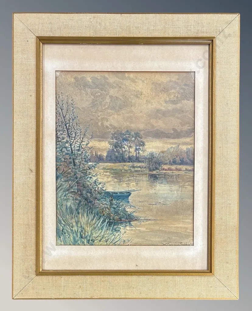 W Menzies Gibb - Heathcote River, watercolour on paper, 290x230mm Image 1++