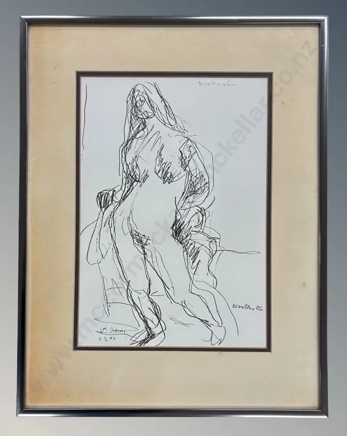 Toss Woollaston - Figure Study, 1977, hand signed print, 290x200mm Image 1++