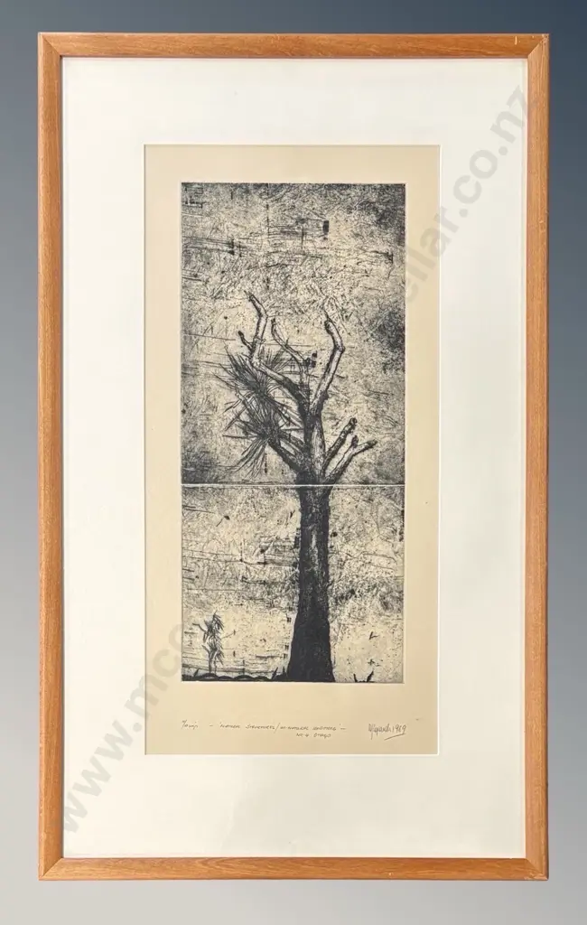 Denise Copland - Natural Structures/Unnatural Conditions, No.4 Otago, 1989, 4/10 lithograph impression, 610x290mm Image 1++