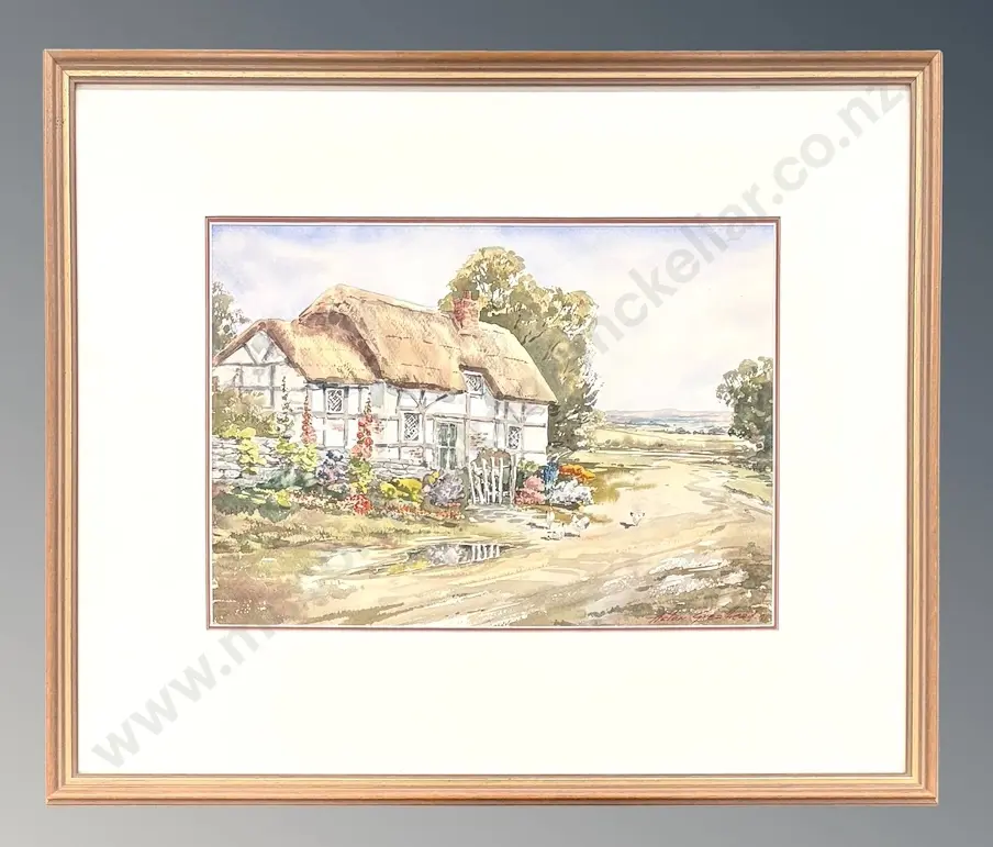 Aston Greathead - Hampton Cottage, Cornwall, England, watercolour on paper, 250x355mm Image 1++