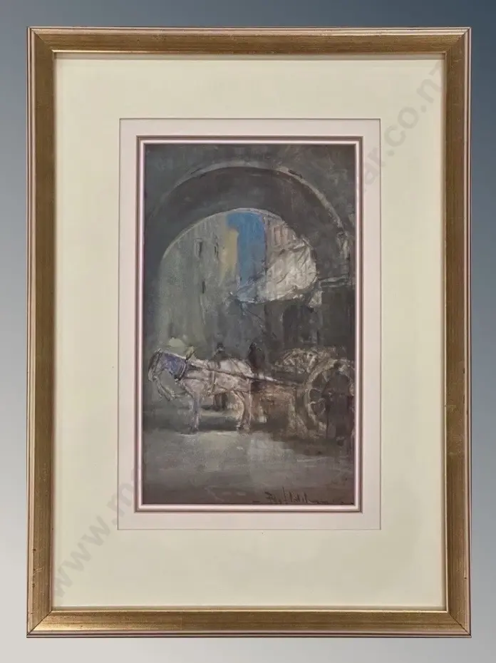 Blythe Fletcher - Customs Arch Gibralter, gouache on paper, 340x200mm Image 1++