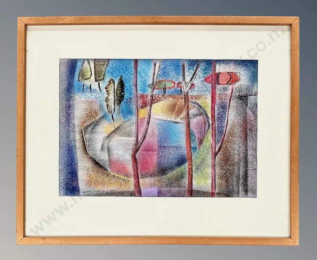 Barbara Blakemore Fowler - Sea Circle of the Little Pines, mixed media on paper, 290x395mm Image 1++