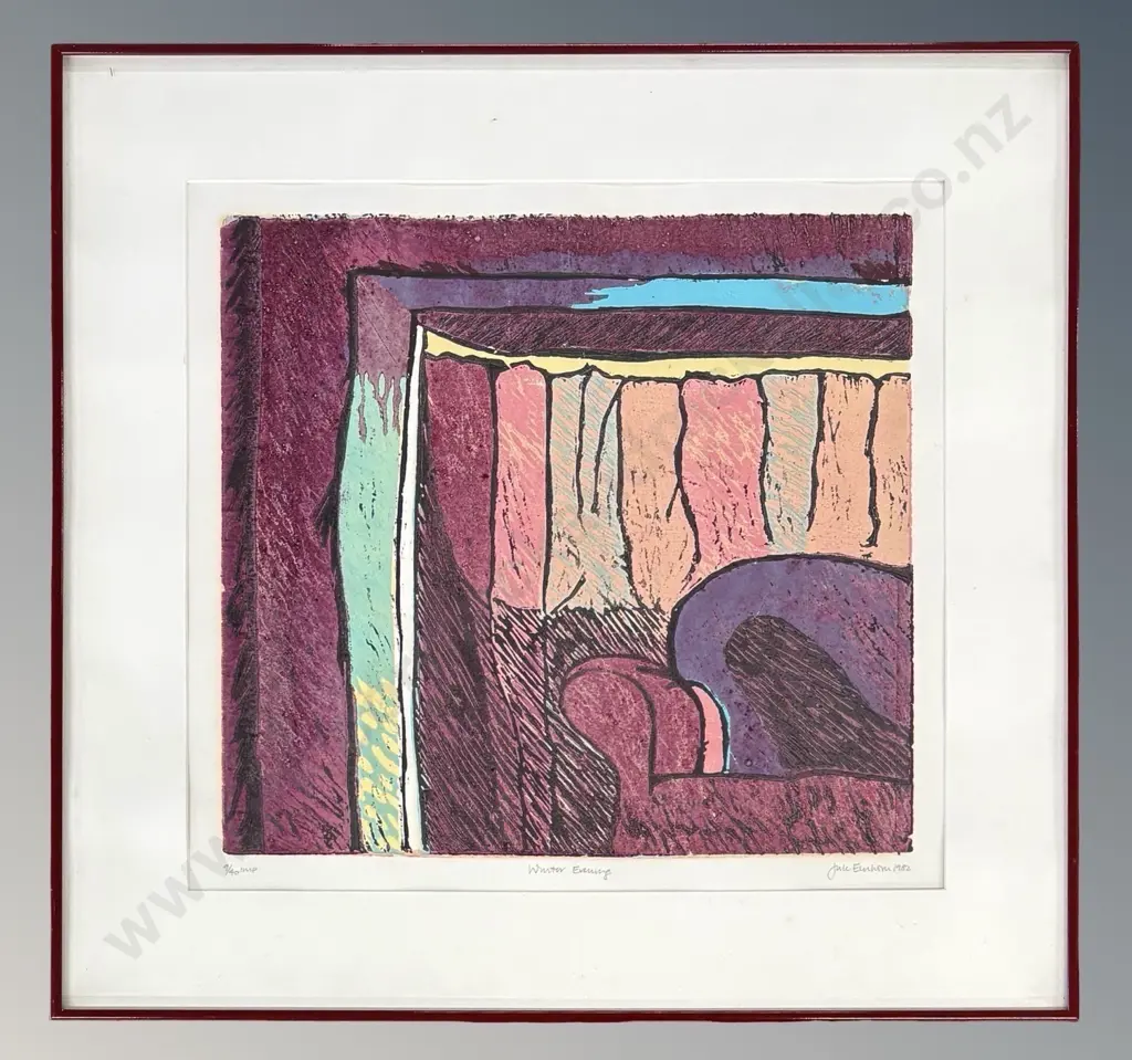 Julie Einhorn - Winter Evening, 1982, 9/40 imp print, 370x400mm Image 1++
