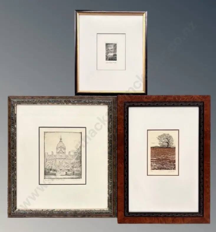 Don Swann - Johns Hopkins Hospital, etching 166/300, Middleton Tavern, etching, 1993, A/P 2/2, David Beattie - Image 1++