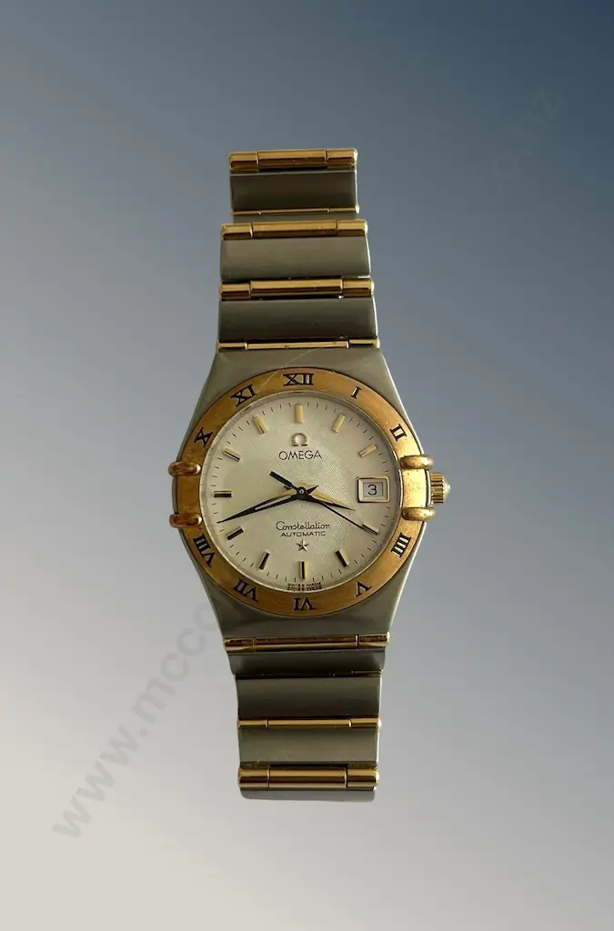 Gold and Steel Omega Constellation Swiss Made Ladies Wristwatch Image 1++