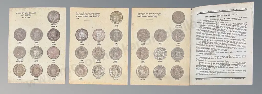 New Zealand Half Crowns Album - Full Album Image 1++