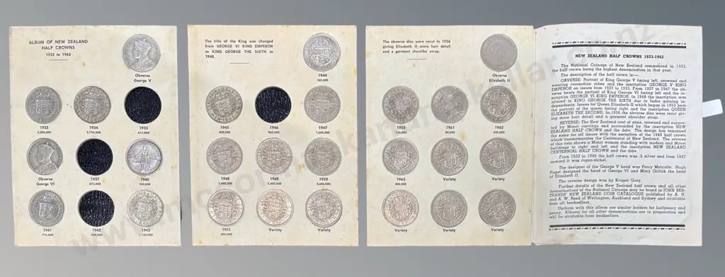 New Zealand Half Crowns Album - Part Album Image 1++