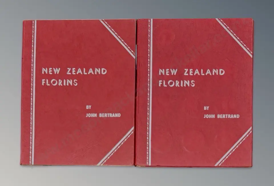 Two New Zealand Florins Coin Albums - missing coins Image 1++